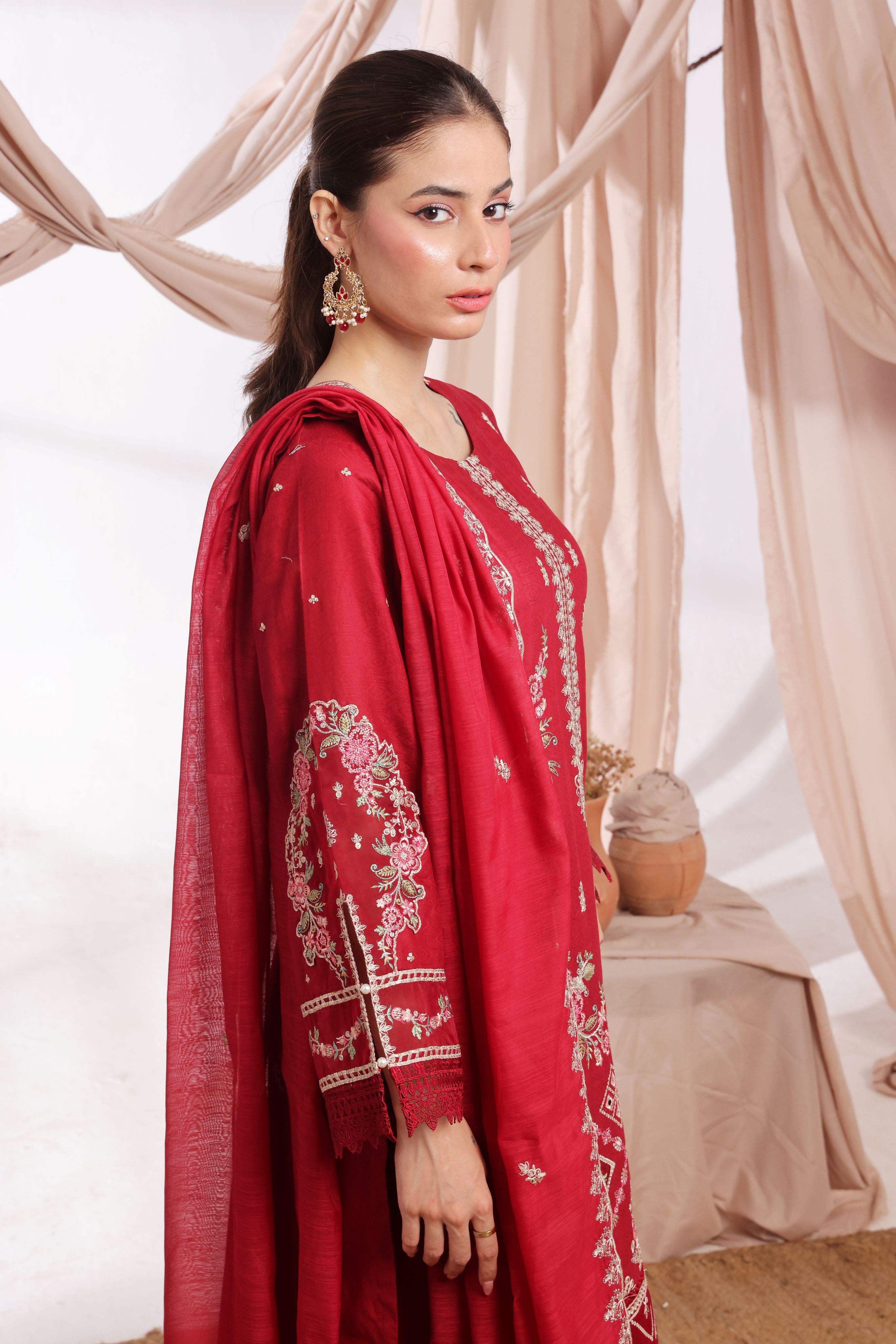 Dressline Parizai Stitched Jacquard Lawn Elegance With Munnar Dupatta