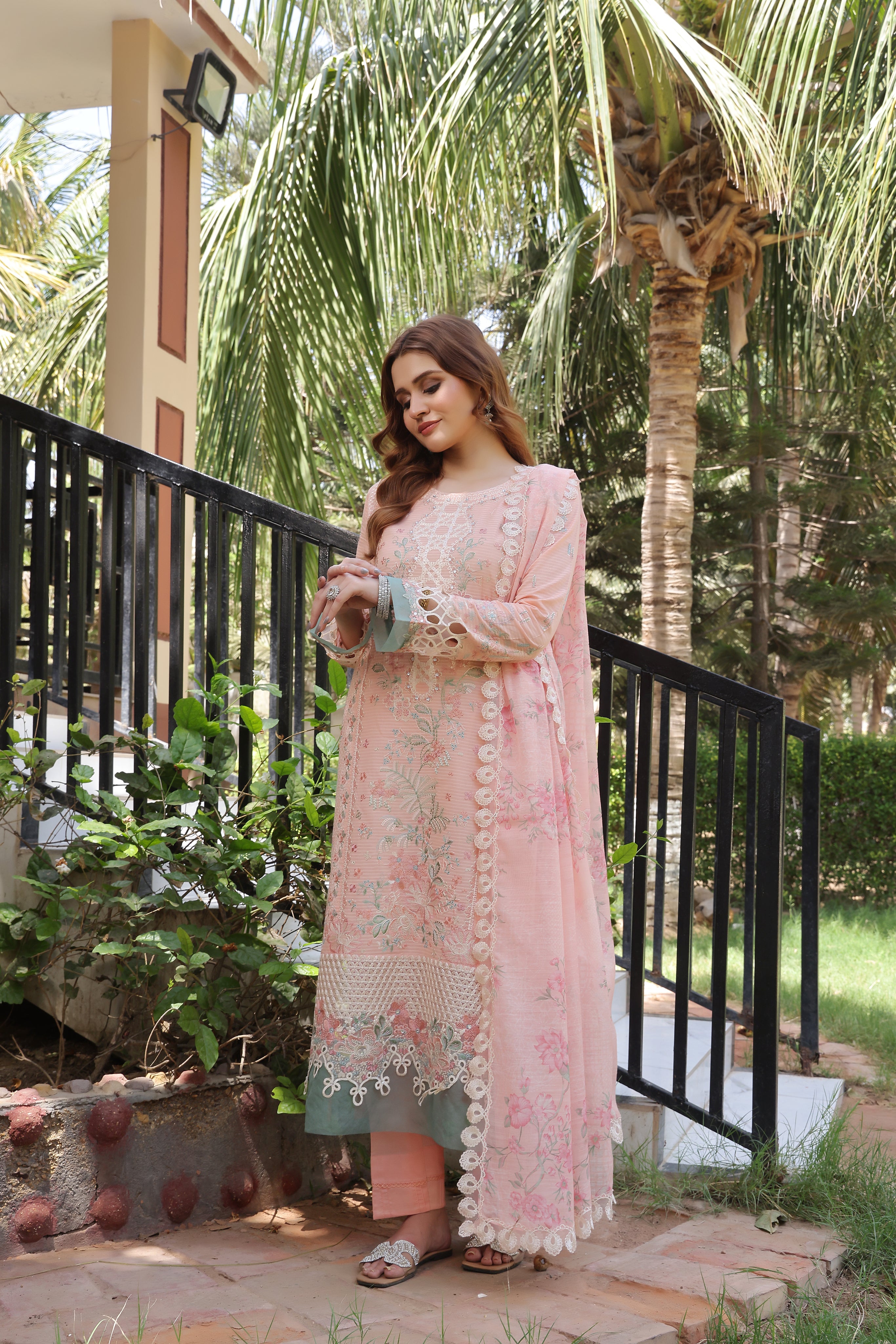 Dressline UnStitched 3 Piece Premium Heavy Emb Bana Dora Lawn Collection
