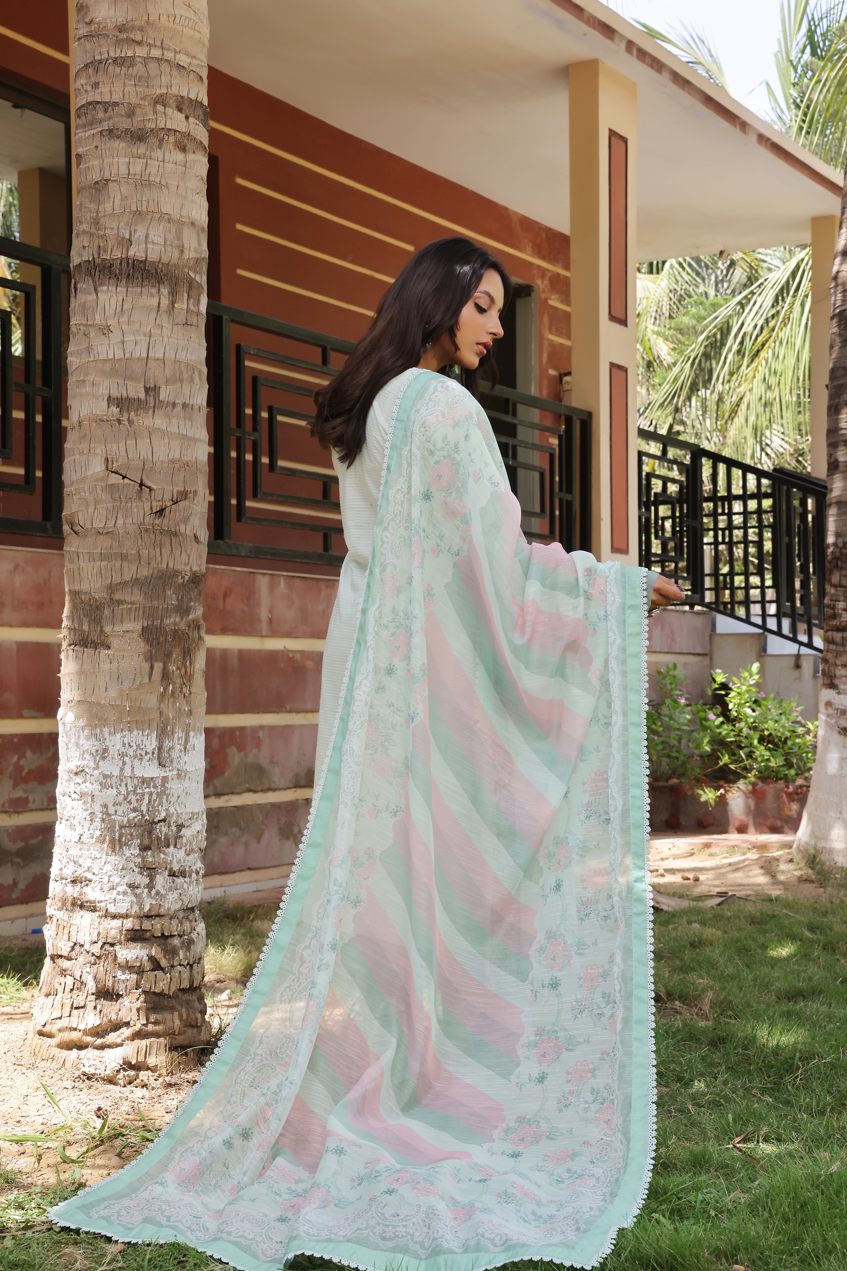 Dressline UnStitched 3 Piece Premium Heavy Emb Bana Dora Lawn Collection