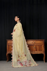 Dressline 3 Piece Emb Chikankari Lawn Suit 536