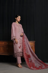 Dressline 3 Piece Emb Chikankari Lawn Suit 539