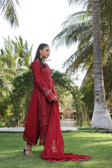Dressline Semi Stitched 3 Piece Luxury Emb Chiffon Collection