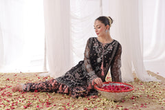 Dressline Ilaan Luxury Unstitched 3 Piece Emb Organza Dress