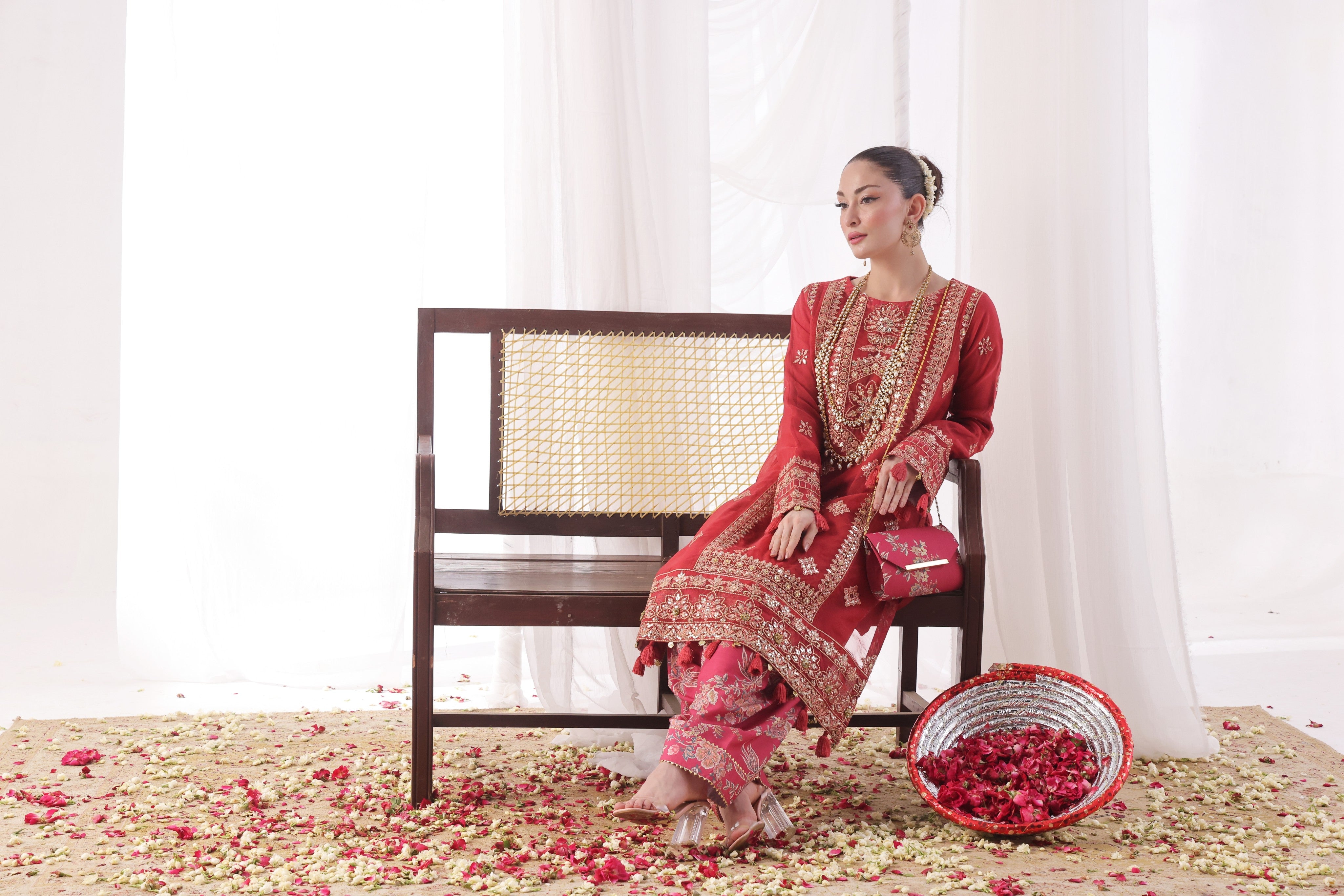 Dressline Ilaan Luxury Unstitched 3 Piece Emb Organza Dress