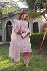 Dressline Semi Stitched 3 Piece Luxury Emb Organza Collection With Designer Clutch