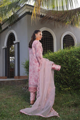 Dressline Semi Stitched 3 Piece Luxury Emb Organza Collection With Designer Clutch