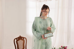 Dressline Xenia Luxury Emb Organza Clutches Collection 3 Piece Semi Stitched