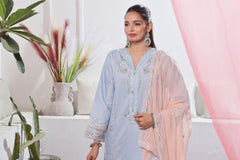 Dressline Launching New Stitched 3 Piece Emb  Self Lawn Jacquard Collection