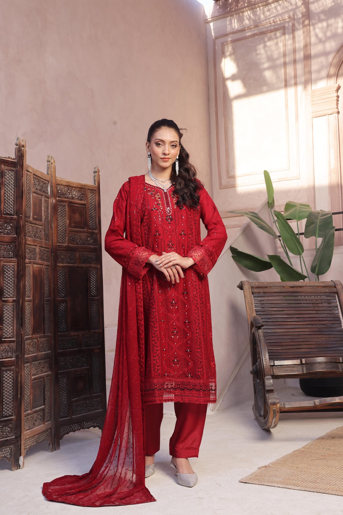 Dressline Launching New Stitched 3 Piece Luxury Emb  Chiffon Collection