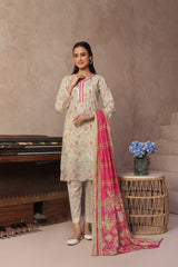 Dressline Zobia Unstitched 3 Piece Chikankari & Cutwork Emb Lawn Collection