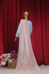 Dressline New Stitched 3 Piece Emb  Chikankari Cotton Collection