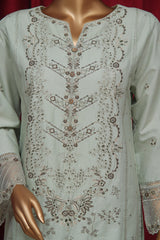 Dressline New Stitched 3 Piece Emb  Chikankari Cotton Collection