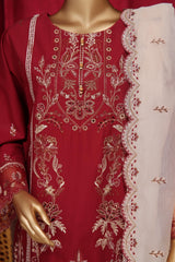 Dressline New Stitched 3 Piece Emb  Chikankari Cotton Collection