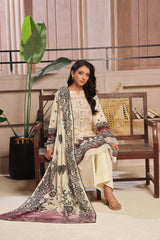 Dressline Launching New Unstitched 3 Pcs Premium Chikankaridigital Printed Lawn Collection