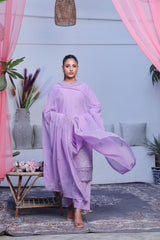 Dressline Stitched 3 Piece Luxury Emb Lawn Jacquard Collection