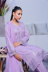 Dressline Stitched 3 Piece Luxury Emb Lawn Jacquard Collection