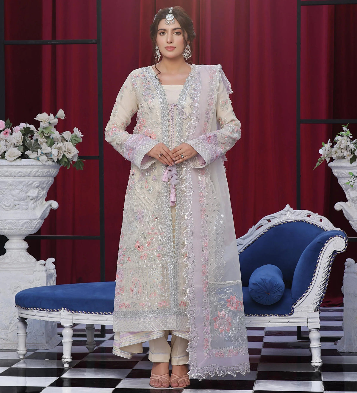Dressline loiza Unstitched 3 Pc Luxury Emb Organza Collection