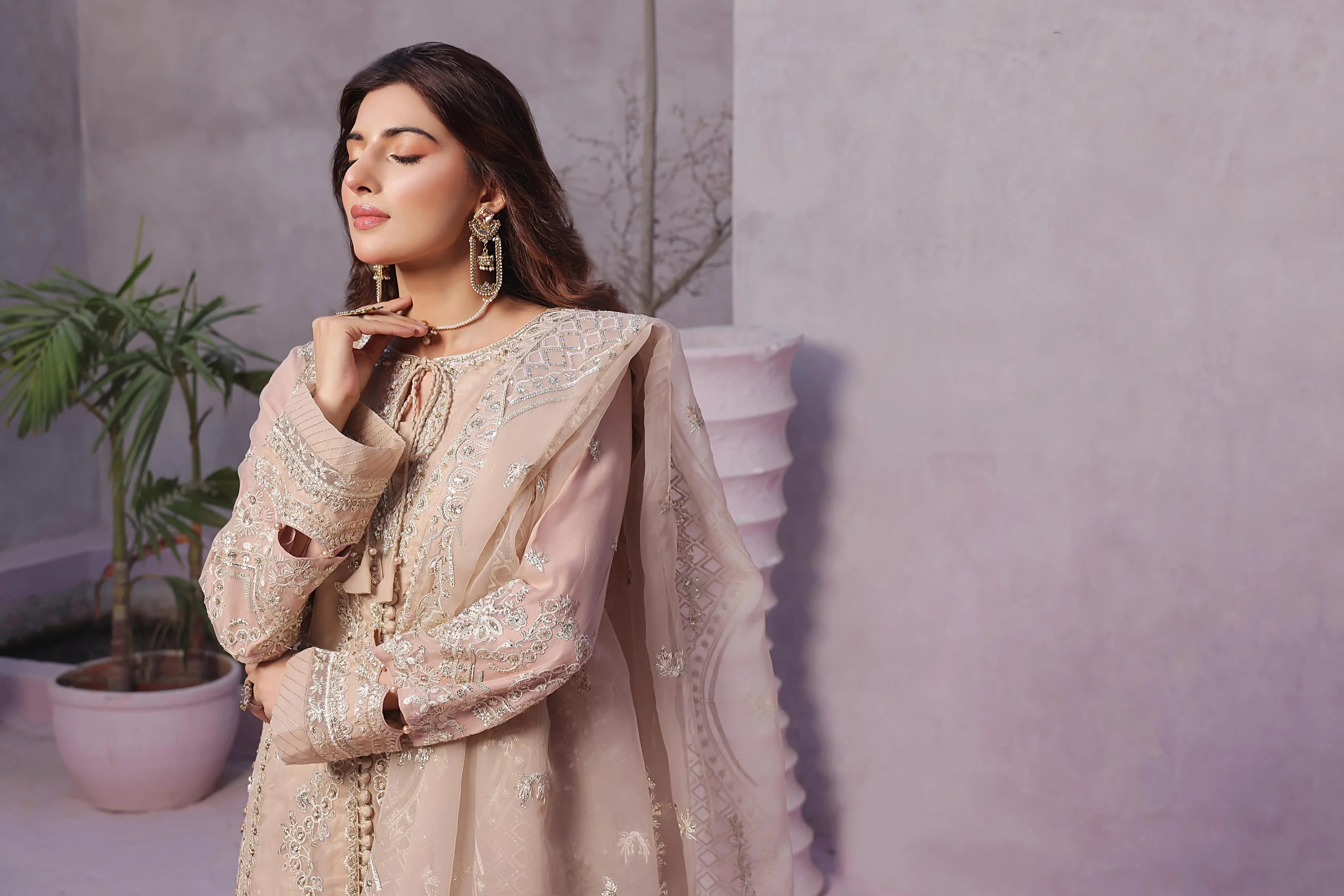 Dressline Dastangoi Unstitched 3 Piece Luxury Emb Organza Collection