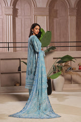 Dressline Launching New Unstitched 3 Pcs Premium Chikankaridigital Printed Lawn Collection