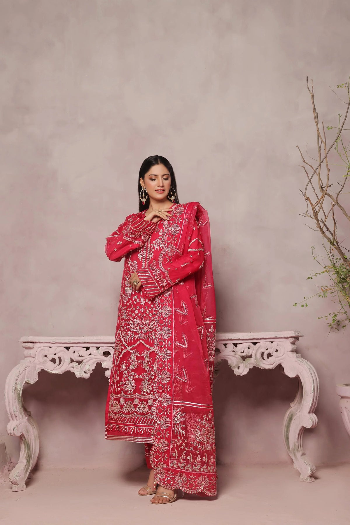 Dressline Dastangoi Unstitched 3 Piece Luxury Emb Organza Collection