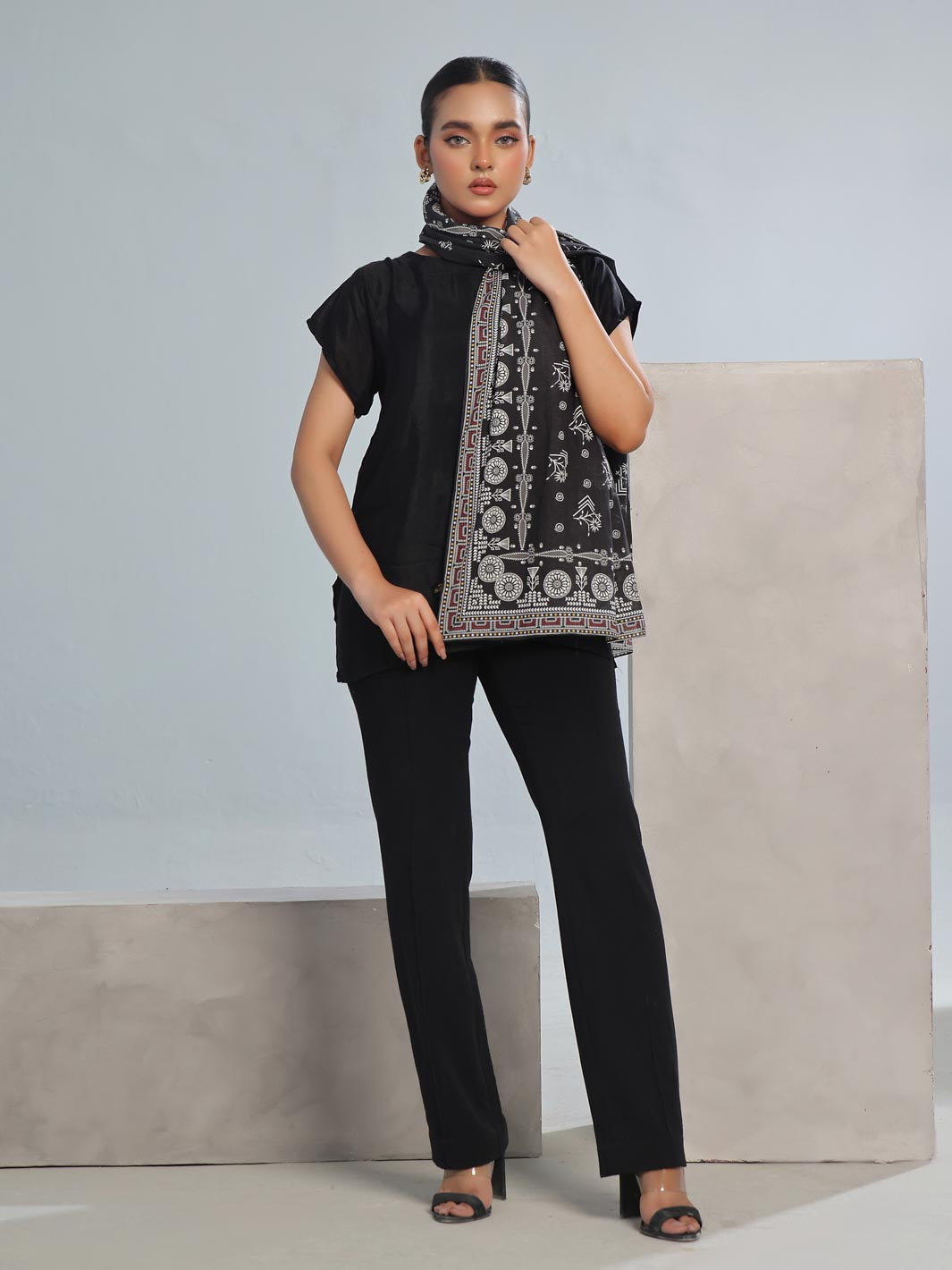 TNG Rounaq Lawn Stole Collection'2024