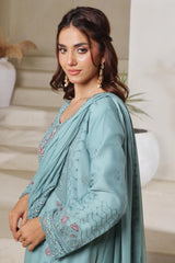Dressline Zeva Festive Elegance Redefined Stitched 3 Piece Hand-Emb Chiffon