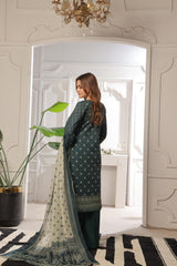 Dressline Launching New Unstitched  3 Pcs Premium Chikankari Emb Digital Printed Bana Dora Lawn Collection