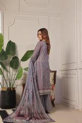 Dressline Launching New Unstitched  3 Pcs Premium Chikankari Emb Digital Printed Bana Dora Lawn Collection