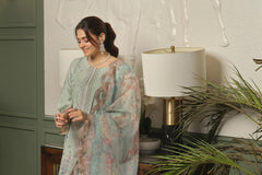 Dressline New Semi Stitched 3 Pcs Premium Boring Lawn Fancy Chikankari & Laserkari Emb Collection
