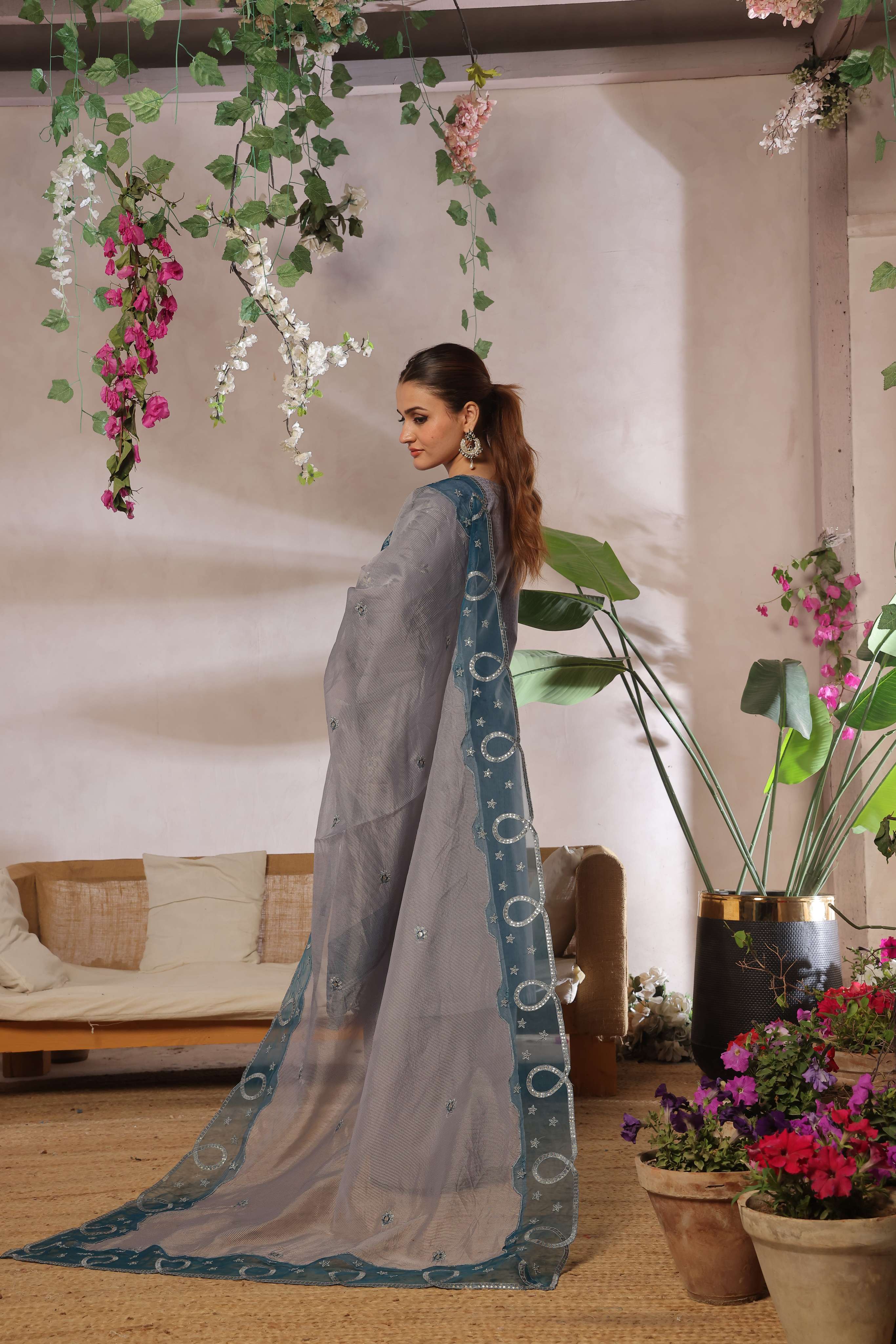 Dressline New Semi Stitched  3 Pcs Premium Emb ChikankariJacquard Lawn Collection