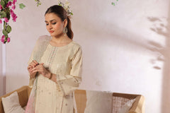 Dressline New Semi Stitched  3 Pcs Premium Emb ChikankariJacquard Lawn Collection