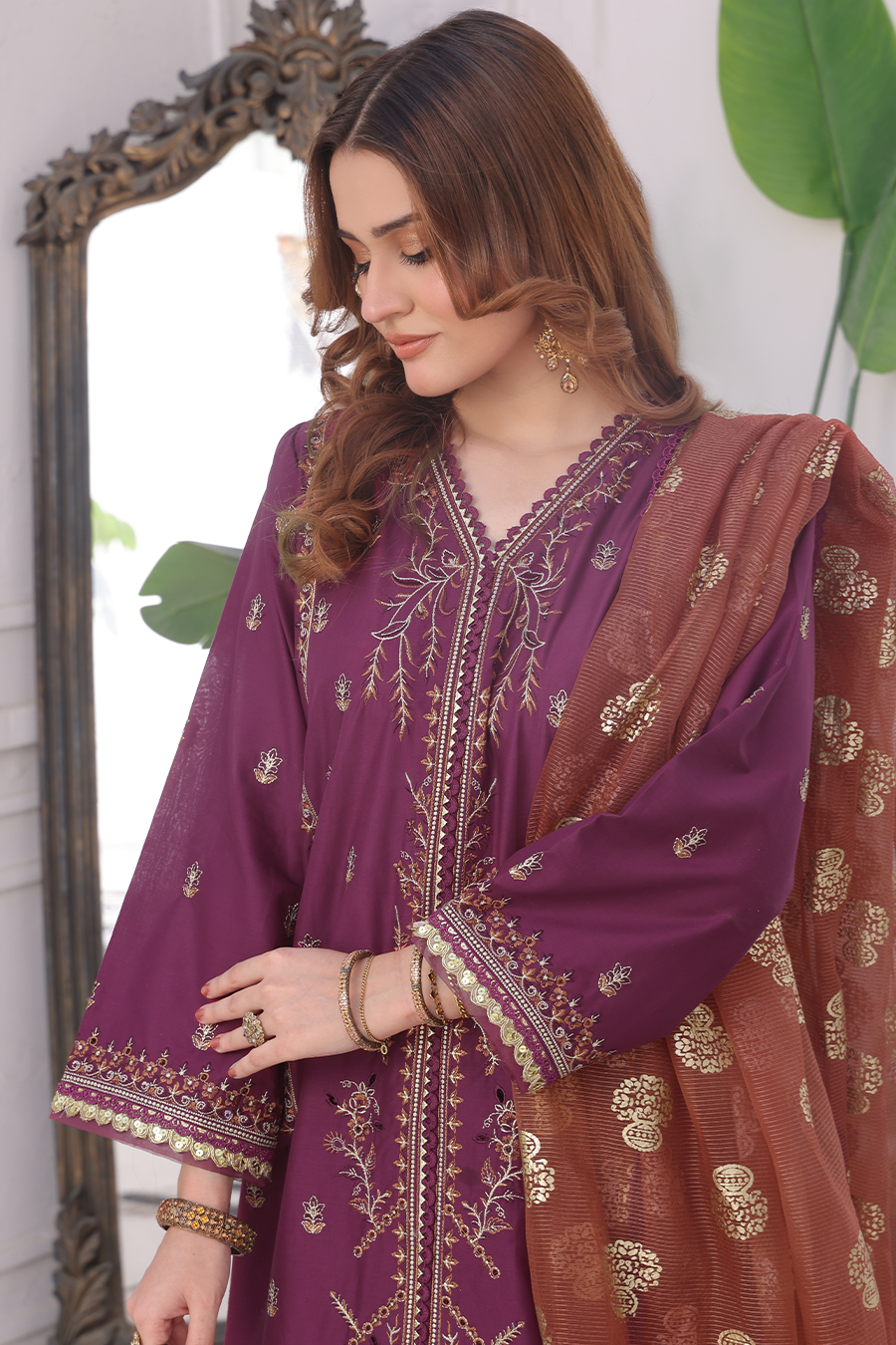 Noor E Chamak By Opole Unstitched 3 Piece Collection-Usde-3p-704