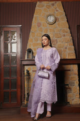 Dressline Sharjeena (Light)- Semi Stitched 3 Piece Emb Luxury Organza Collection