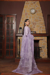 Dressline Sharjeena (Light)- Semi Stitched 3 Piece Emb Luxury Organza Collection
