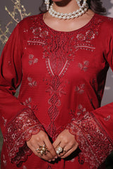 Dressline UnStitched 3 Piece Premium Heavy Chikankari & Laserkari Emb Bana Dora Lawn Collection