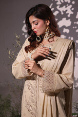 Dressline UnStitched 3 Piece Premium Heavy Chikankari & Laserkari Emb Bana Dora Lawn Collection