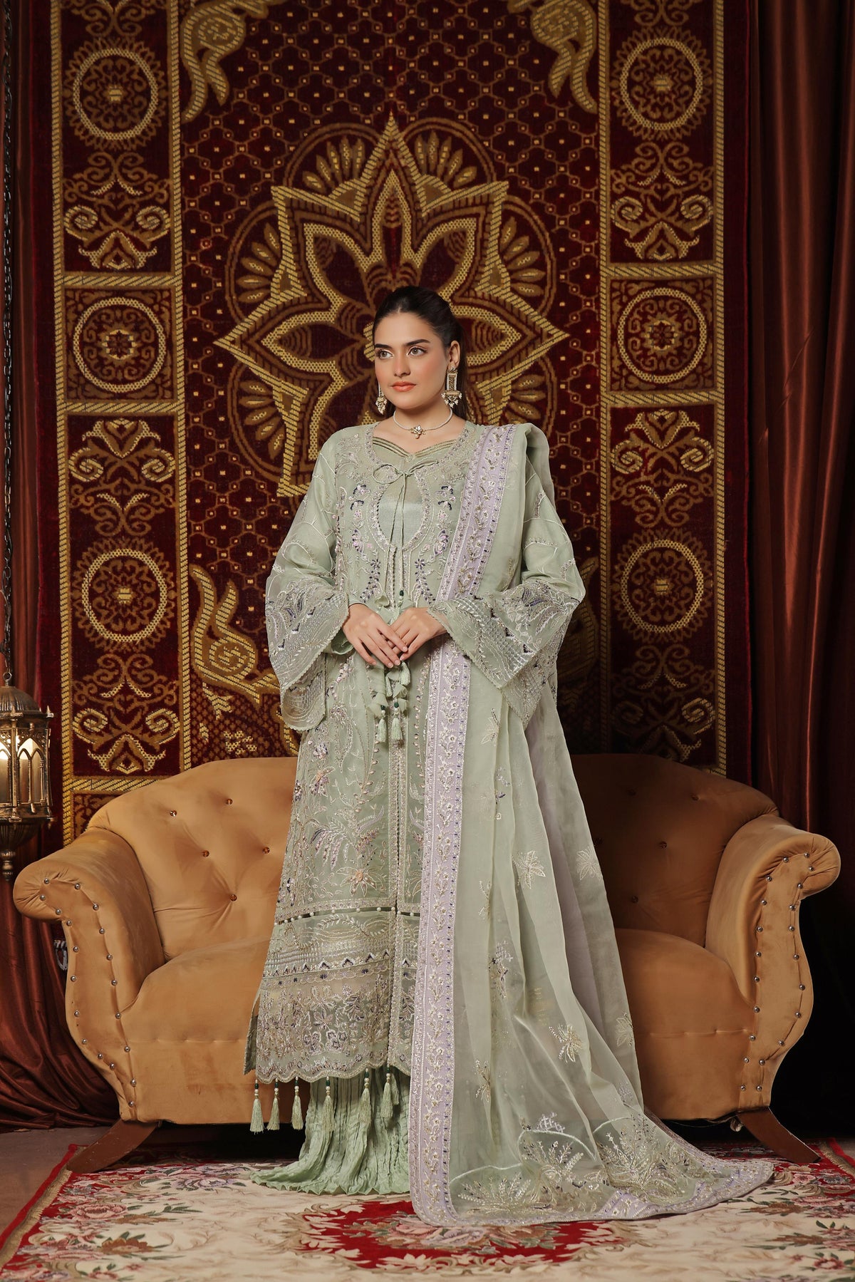 Dressline New Unstitched 3 Piece Luxury Emb Organza Collection