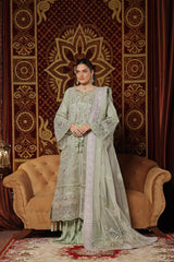 Dressline New Unstitched 3 Piece Luxury Emb Organza Collection