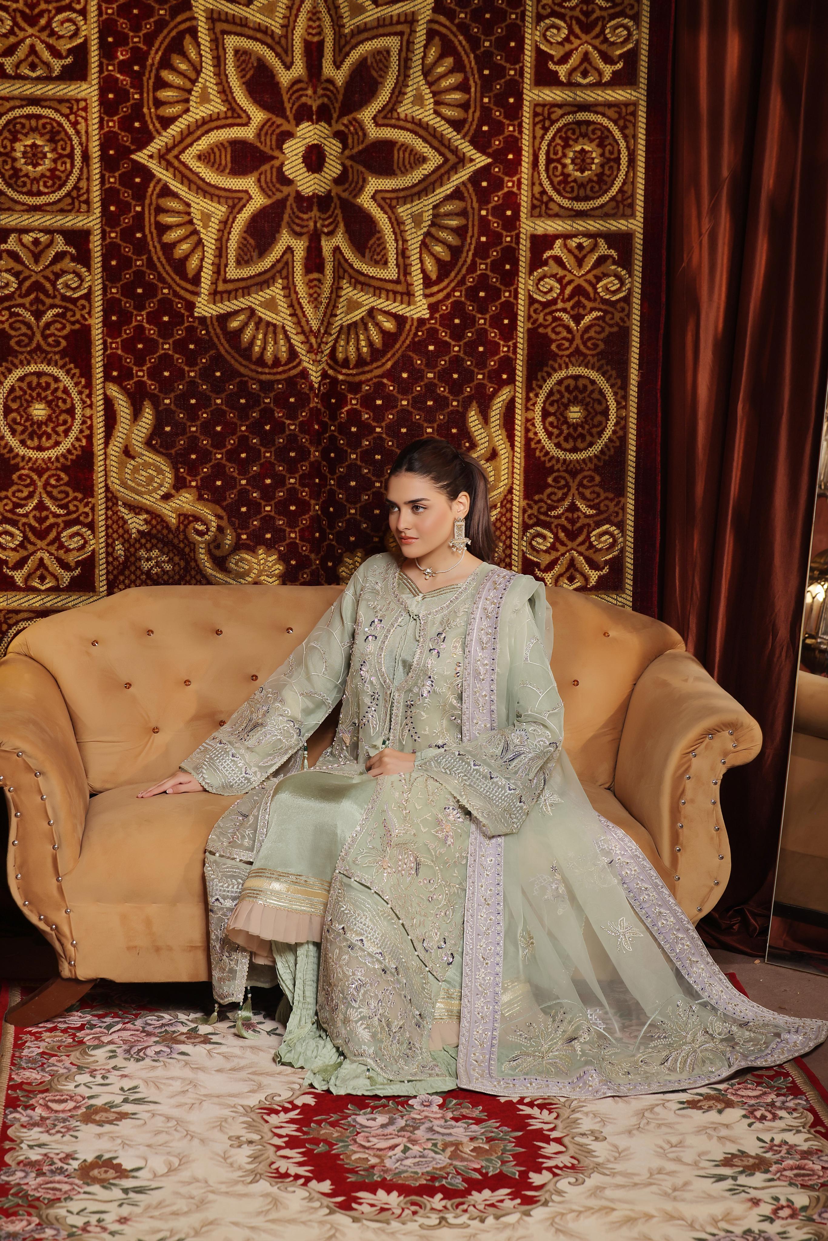 Dressline New Unstitched 3 Piece Luxury Emb Organza Collection
