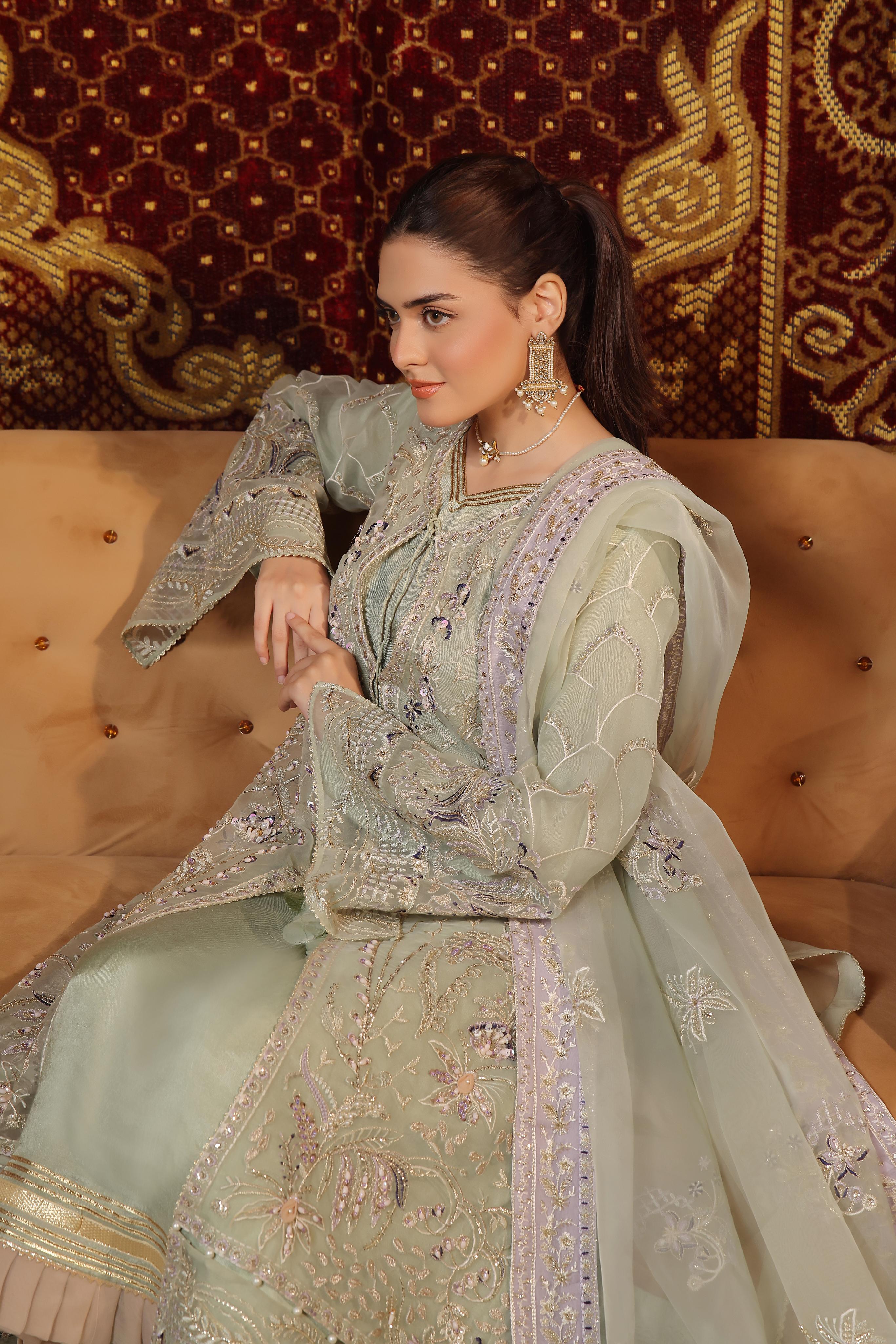 Dressline New Unstitched 3 Piece Luxury Emb Organza Collection