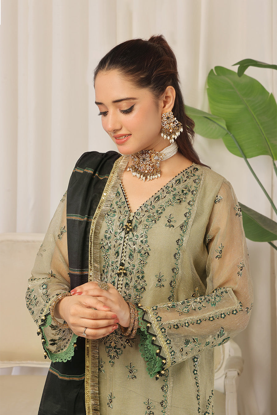 Karandasi By Opole Unstitched 3 Piece Collection-USLX-3P-908