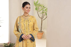 Dressline Nirmal Unstitched 3 Piece Premium Heavy Chikankari Pallu Emb Bana Dora Digital Printed Lawn Collection