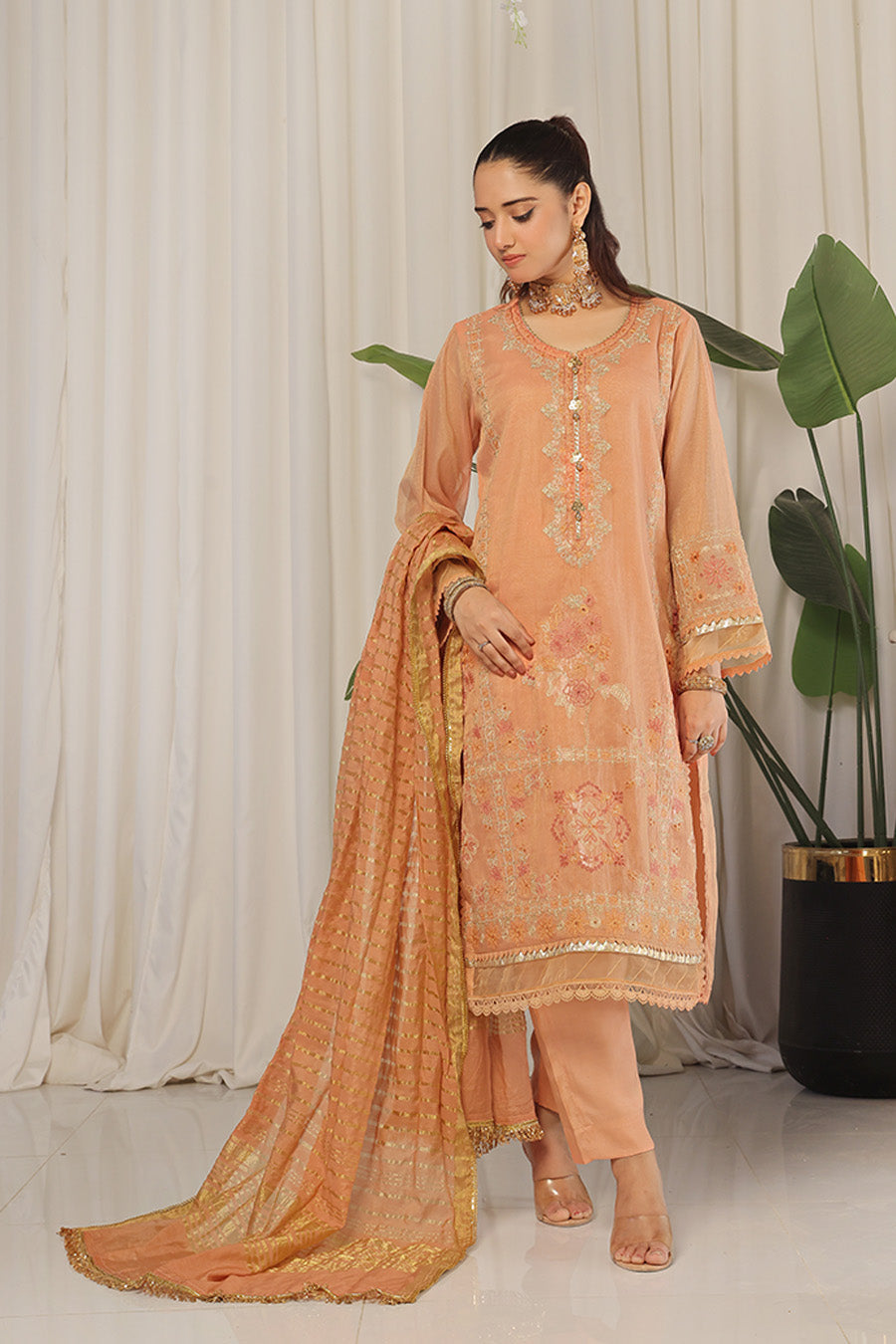 Karandasi By Opole Unstitched 3 Piece Collection-USLX-3P-910
