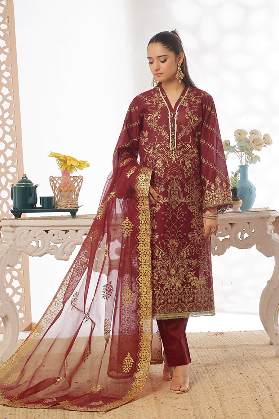 Amirai By Opole Unstitched 3 Piece Collection-Uspp-3p-808