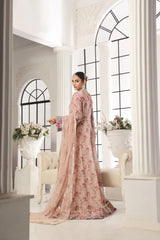Dressline New Semi Stitched 3 Pc Luxury Emb Maxi Collection