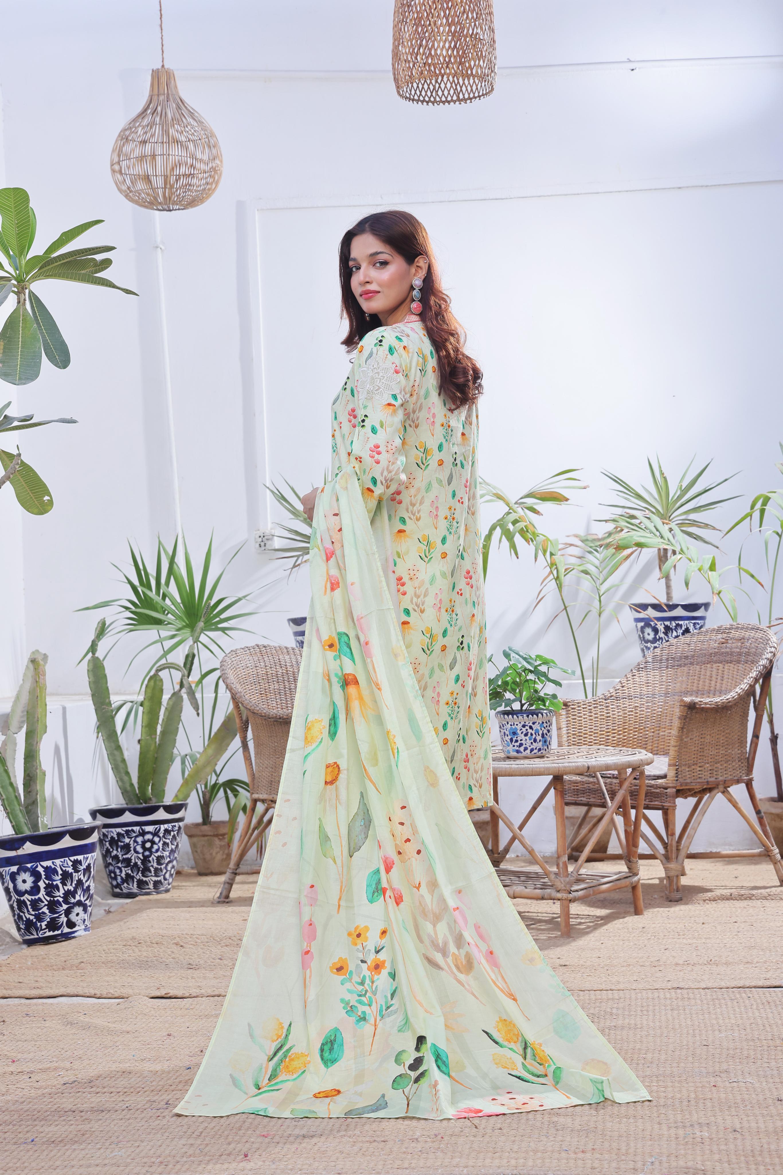 Dressline Launching New Stitched 3 Piece Emb Print Lawn Collection