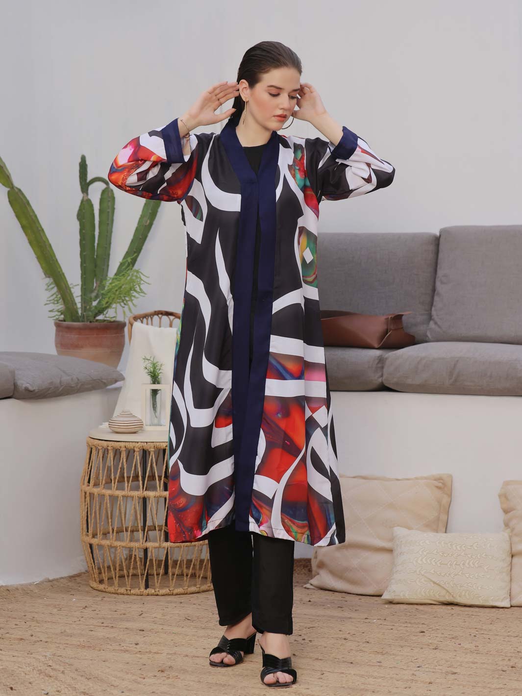 TNG Gulzaar Shrug (Black) Collection'2024