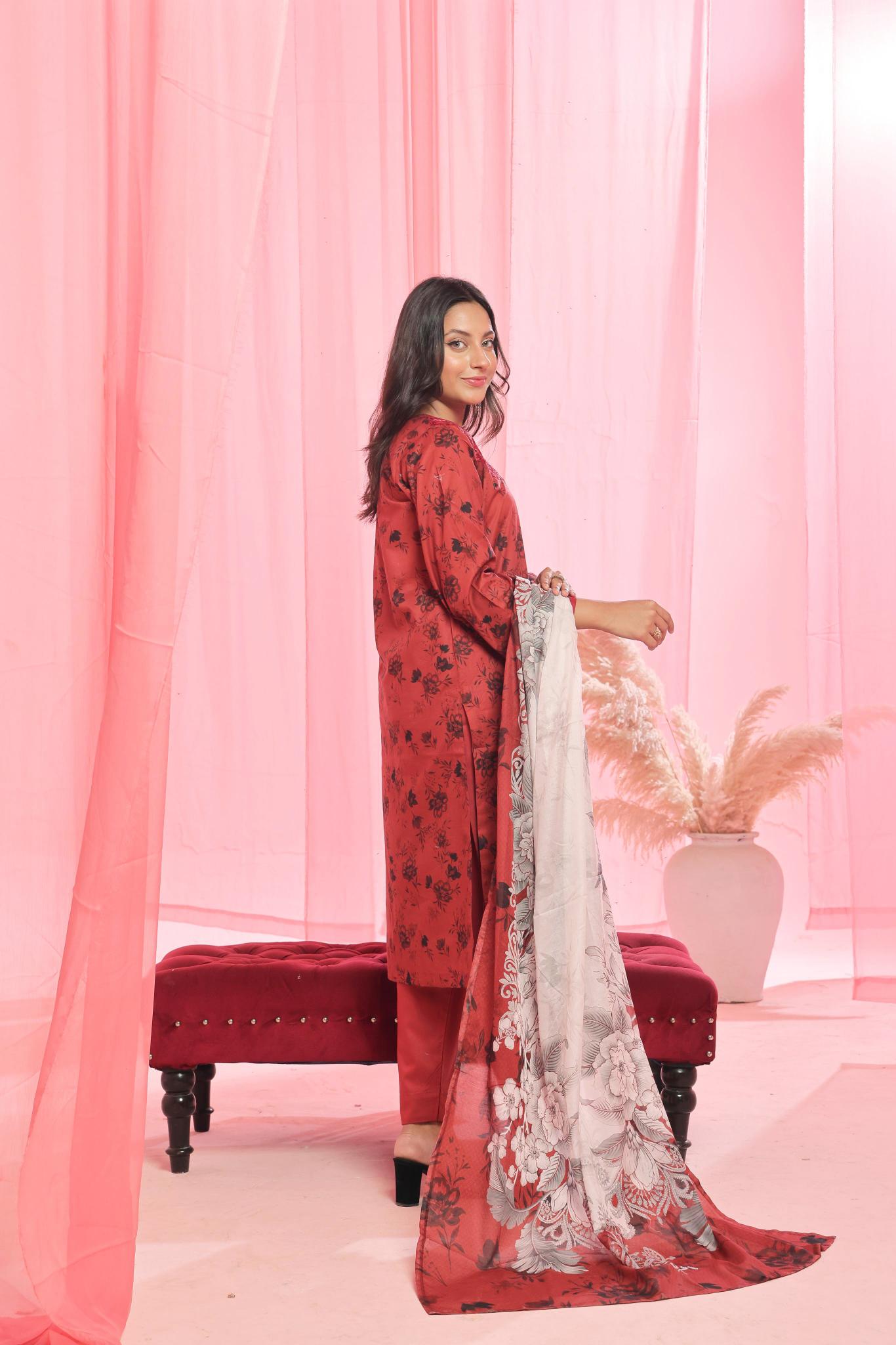 Dressline Launching New Stitched 3 Piece Emb Print Lawn Collection