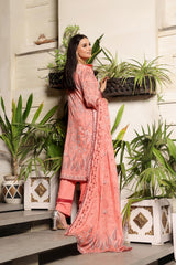 Dressline Launching New Un Stitched 3 Pcs Emb Laserkari Digital Printed Lawn Collection