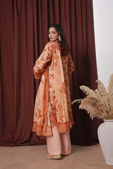 Dressline Zaha Unstitched 3-Pcs Premium Luxury Chikankari Emb Slub Digital Print Lawn Collection